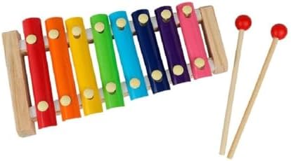 Xilofone Infantil 8 Notas Colorido Brinquedo Musical Didático Cri...