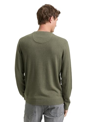Tom Tailor Herren 1039805 Pullover, 39401 - Tea Leaf Melange, XS – Ansicht 3