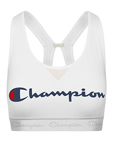 Champion Women's The Authentic Sports Bra, White, X Large
