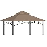 OIPUNSHLE Replacement Canopy Top for Target Madaga Gazebo Model L-GZ136PST (Khaki)