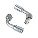 Wisepick 6PCS Air Conditioning #6#8#10 AC Fitting Set for Reduced Hose Female Oring Beadlock 90 Degree