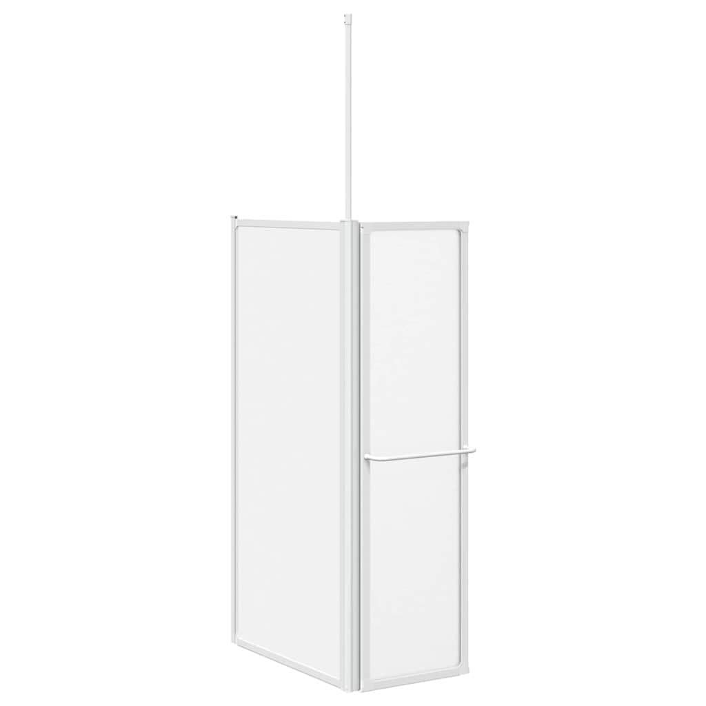 Hothingwell Mampara de Baño Esmerilado 120 x 70 x 137 cm Aluminio | 4 Paneles Plegables, Sello de Goma Inferior, Aluminio y Polipropileno, Control de Salpicaduras