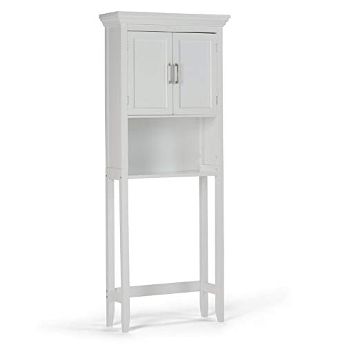 SIMPLIHOME Avington Bath Cabinet - Pure White