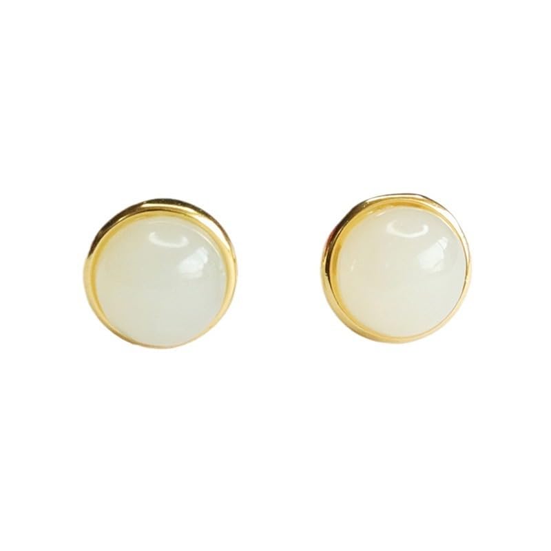 Boucles d'oreilles pierre blanche éclatante pour illuminer vos soirées d'été