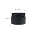 OverNews 4PCS 2oz Glass Jar Travel Size, Empty Cosmetic Lotion Container with Black Lid & Spatula, Small Mini Jar for Beauty (Black)