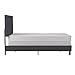 DHP Janford Upholstered Bed, Gray Linen, Twin