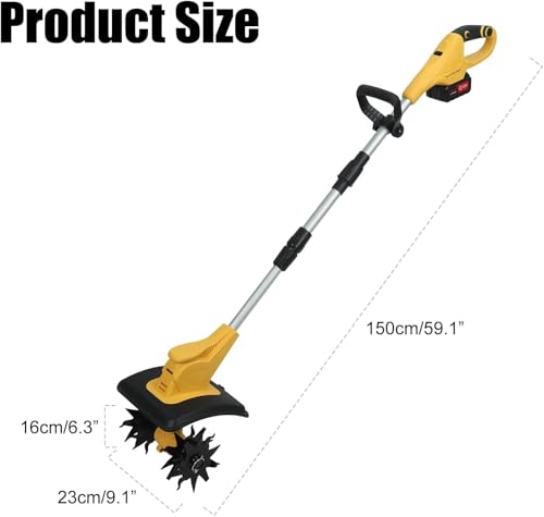 Electric Garden Rotavator Cordless Tiller Cultivator - Image 5