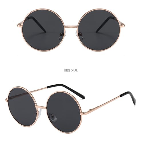 Children's sunglasses metal frame round sunglasses simple anti ultraviolet tide children's glasses4