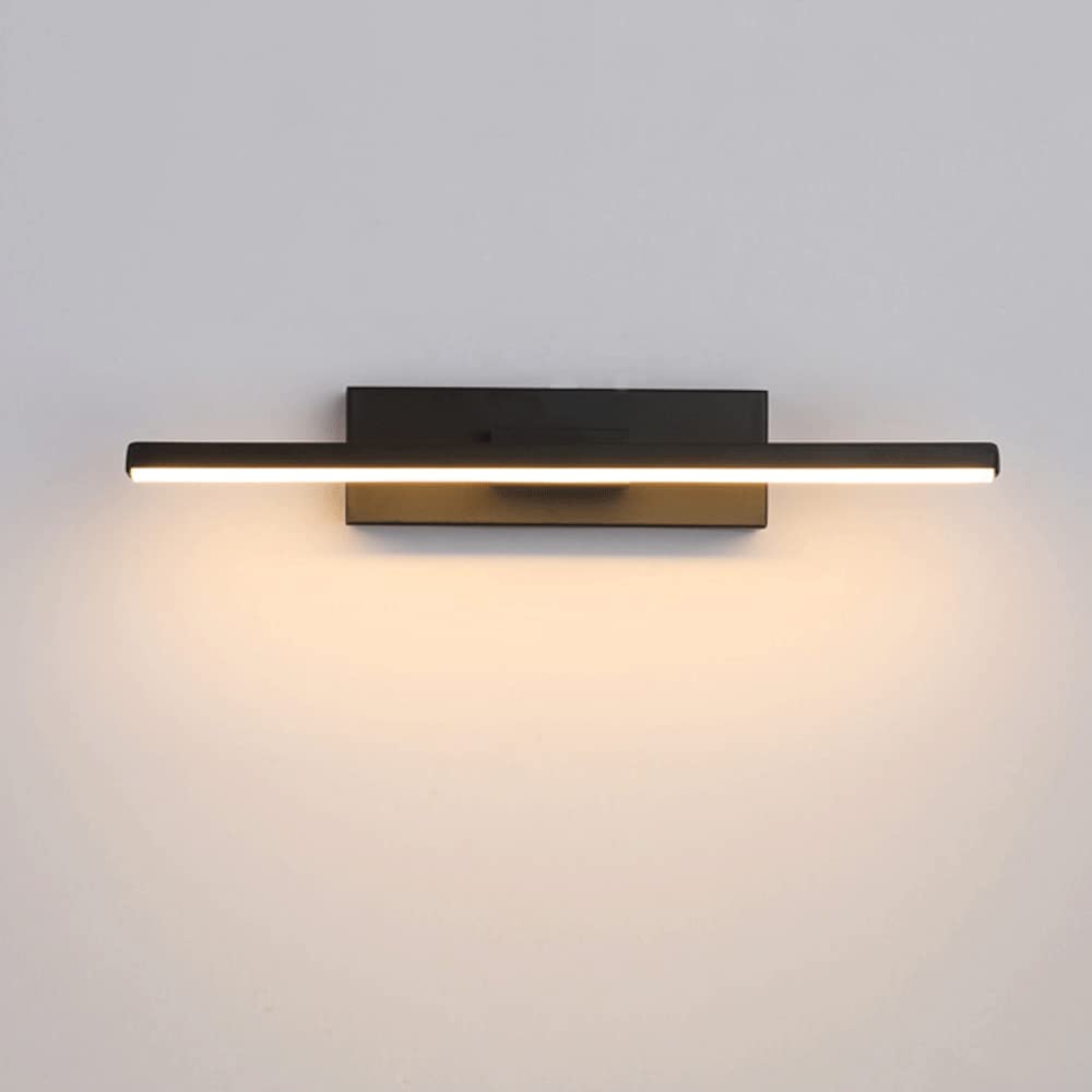 Przewodowa lampa ścienna LED, 7 W, wewnętrzna listwa LED, czarna, z obrotowym o 330° ramieniem do salonu, korytarza, klatki schodowej, podjazdu