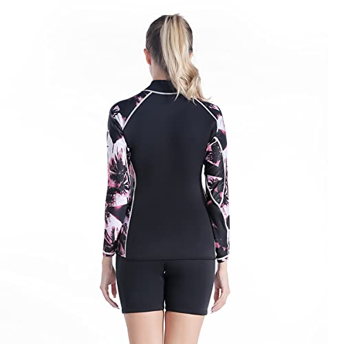 image for LayaTone Wetsuit Top Men Women 3mm Neoprene Jacket Surfing Canoeing Sc