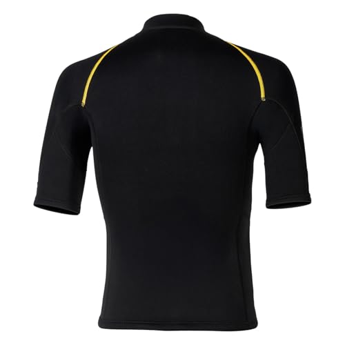 Camiseta de neopreno para hombre de 1.5mm, manga corta con cremallera frontal para surf miniatura 7