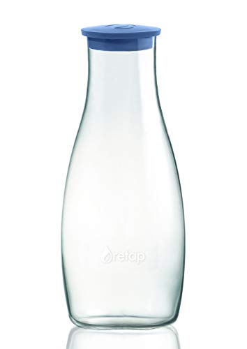 Retap Carafe à eau en verre BRP1.2-LDB 1.2, bleu foncé
