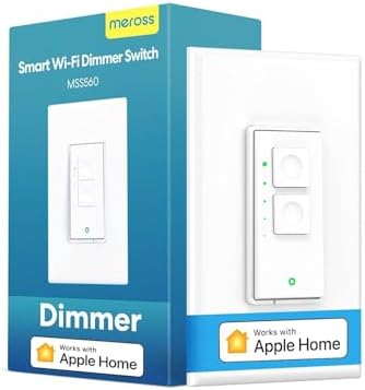 meross Smart Dimmer Switch Single Pole, Neutral Wire Required, APP Control