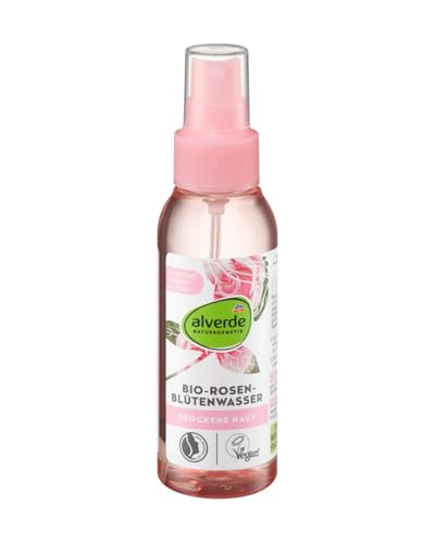 alverde Cosmética natural agua de pétalos de rosa, 100 ml