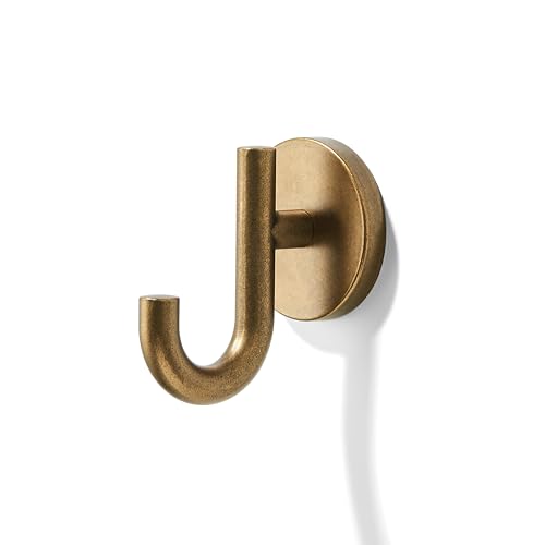 LONHECAN 3 Pack 3-inch zinc Alloy Antique Brass Robe Hooks, with Screws, Suitable for Bathroom Towel