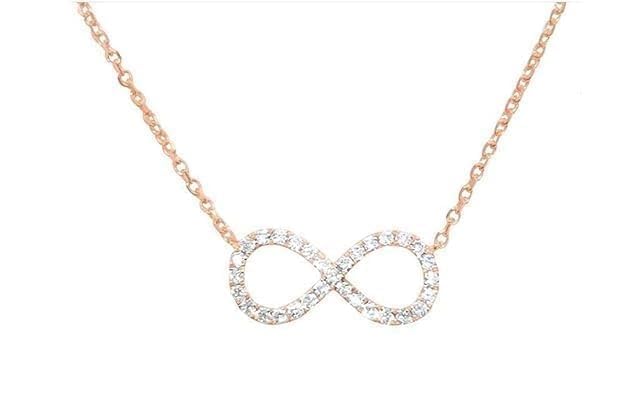WHOA! JEWELLERY Western Golden Color Full Stone Infinity Pendant Necklace | Stunning Shine | Infinity Pendant Necklace Endless Love | Lovely Gift For Women & Girls (B0CVXSNG73) Amazon Price History, Amazon Price Tracker