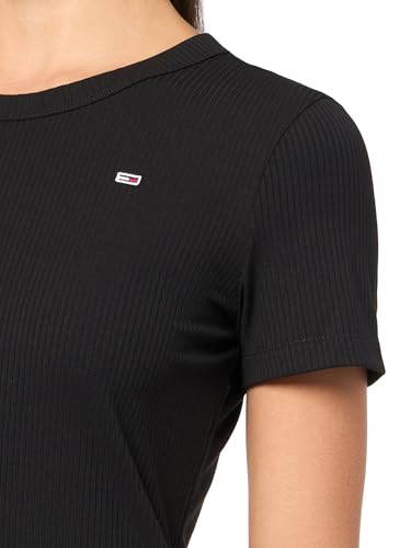 Image of Tommy Jeans Women's Bodycon Midi Dress with Logo Detail