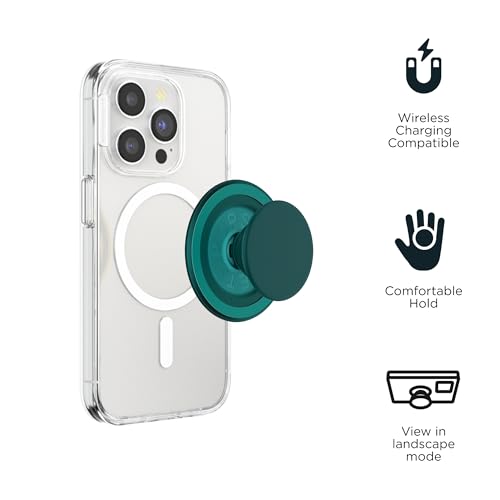 Image of PopSockets Phone Grip for MagSafe, Magnetic Holder, Phone Stand, Green - Fresh Pine