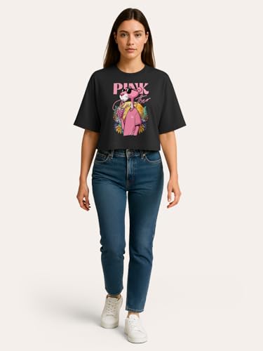 Image of HELLCAT Beige Printed Loose Fit Crew-Neck Crop T-Shirt for Women