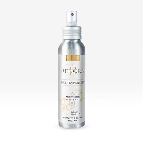 RENORA | Bruma Multi-Vitamins, Bruma de Belleza Facial Antioxidante | Hidrata, Calma la Piel, Rejuvenecedora y Revitalizante| Refresca e Ilumina| Sin Parabenos| Minerales Naturales y Vitaminas 100ml