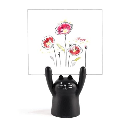 Chat noir support de notes pour ne plus jamais perdre vos papiers importants