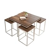 Design moderne et raffiné : Structure métallique robuste et plateaux résistants pour un rendu élégant et contemporain qui sublime votre intérieur.