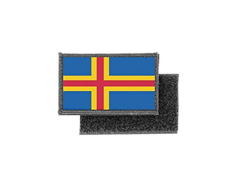 Akachafactory Toppe Toppa Patch Bandiera stampado Applique banderina Aland aaland