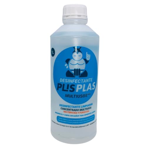 Desinfectante PLIS PLAS Multiusos Pro 1 L – Biocida autorizado en España – Bactericida y fungicida – Uso público general – Para superficies lavables