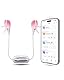 LOVENSE Gemini Bluetooth Verstellbare Vibrierende Nippelklemmen mit APP, Brustwarzen Nipple Clamps für Frauen Männer, Sexspielzeug Extreme für Paare Rosa
