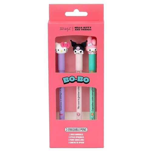 Mr. Wonderful - Set de 3 bolis borrables Bo-Bo - Hello Kitty, My