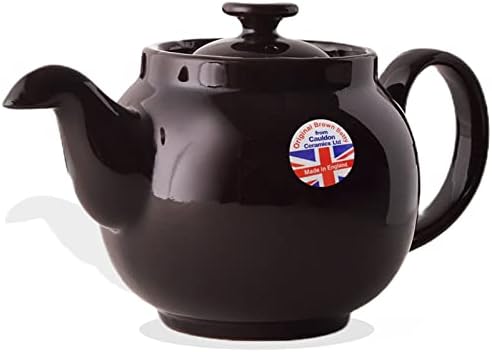 Cauldon Ceramics Re-Engineered Ian McIntyre Brown Betty 4 Cup Teapot | Redesigned Brown Betty Teapot | Ceramic Teapot with 30 fl oz Capacity | Authentic Made in England Teapot (Without Infuser) Cauldon Ceramics Re-Engineered Ian McIntyre Brown Betty 4 Cup Teapot | Redesigned Brown Betty Teapot | Ceramic Teapot with 30 fl oz Capacity | Authentic Made in England Teapot (Without Infuser)