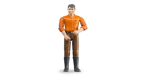 Bruder Man With Light Skin/Brown Jeans Toy Figure - Multi Color