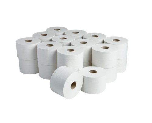 Case 24 Micro Twin Jumbo Versatwin Style White 2 Ply Toilet Rolls 110M Soft White Hi-Grade not Recycled Super Maxx®