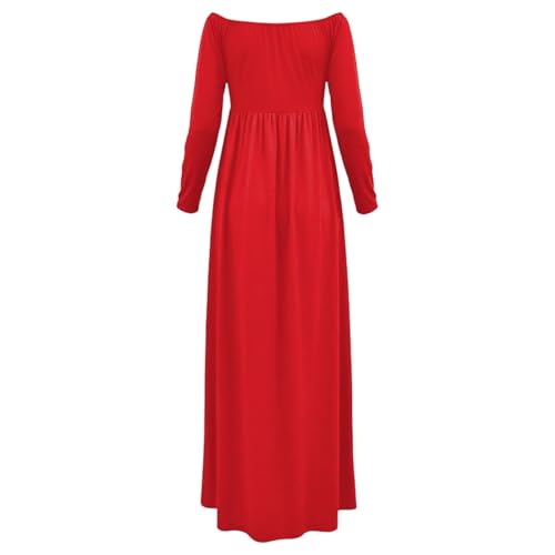Robe de maternité haut de gamme à épaules dénudées chic - 4