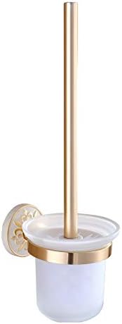 White Toilet Brush Holder Toilet Toilet Brush Golden Bathroom Toilet Brush