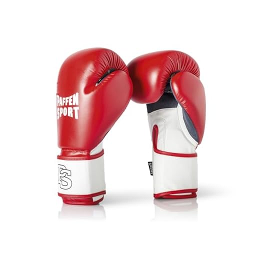 Paffen Sport FIT Boxhandschuhe für das Training; rot/weiß; 10UZ