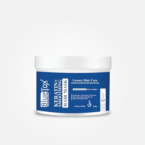 Image of keratin smoothning hair Repair Mask for Dry & Damaged Hair | sulfate and paraben free | Professional mask for Strengthening and Repairing Hair | For Chemically Treated Hair Type