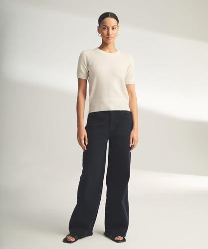 Womens Lightweight Cashmere Short Sleeve Sweater2