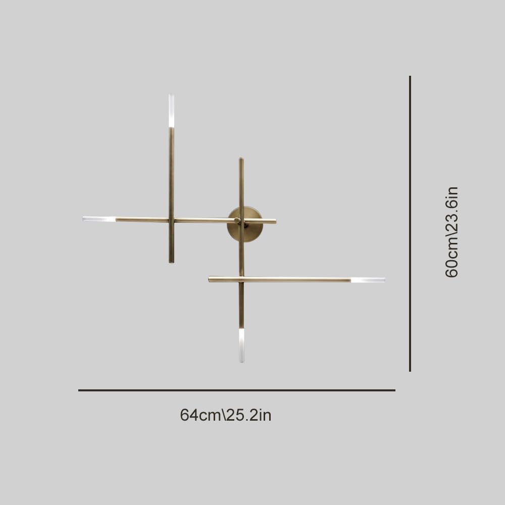Lampa ścienna, 4-punktowa, liniowa lampa ścienna z oprawką G4, lampa ścienna z rozproszonym światłem, nowoczesna, minimalistyczna dekoracja ścienna do sypialni, salonu, korytarza, restauracji w