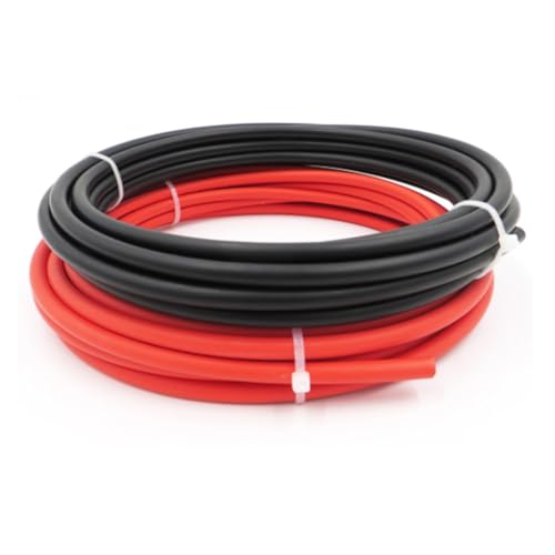 Outdoor Extension 1 Pair Solar Connector Copper Wire Red and Black Solar Cable 6mm2 4mm2 2.5mm2 10AWG 12AWG 14AWG Solar sheathed(10Meter,12 AWG-4mm2)