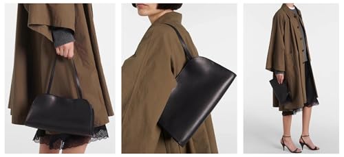 Fashion Leather Tote Bag for Women Retro Soft Hobo Designer Simplicity Shoulder Bag Purse Large Handle Handbag 6