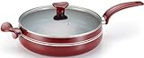 T-fal C92482 Matisse Nonstick Dishwasher Safe PFOA Free Oven Safe Jumbo Cooker Cookware, 5-Quart, Red