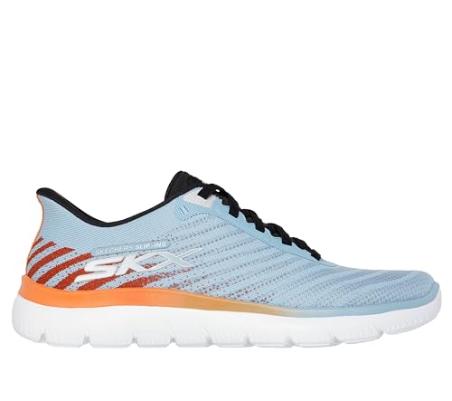 Image of Skechers Men Summits - ROENN Slip INS Shoe Light Blue /Multi