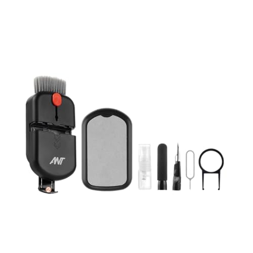 Image of Ant PC Shine 10 10-in-1 Laptop Screen Keyboard Cleaner Kit Electronics Cleaning kit Tool for MacBook, iPad, Brush Tool for Tablet, Computer, PC Monitor, TV, Camera Lens Carbon Black