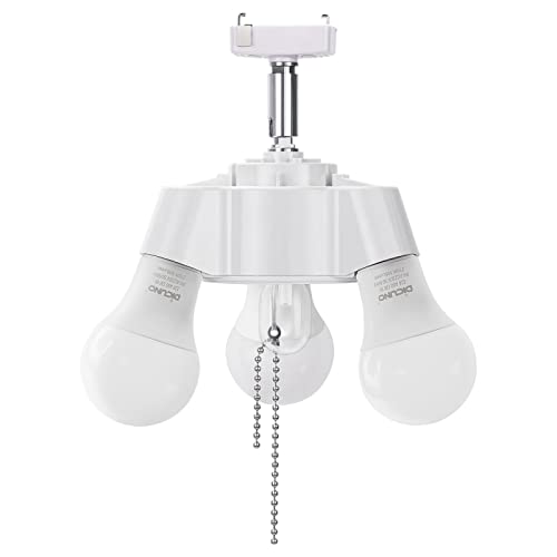 DiCUNO E26 y_g\Pbg 3p LEDt |V[Op \Pbg VƖ 65cm`F[t yE26 LED dF*3+E12 LED dF*1z