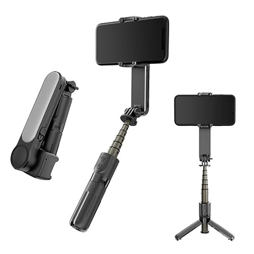 Trépied stabilisateur de cardan pliable à lumière d'appoint bluetooth iOS Android