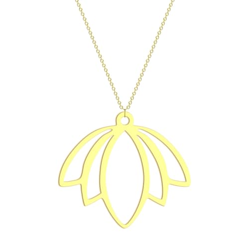 Collier fleur de lotus pour sublimer un cou féminin avec simplicité