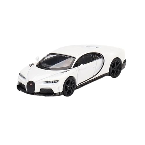 Modèle de voiture en or blanc 1/64, une réplique exclusive de collection
