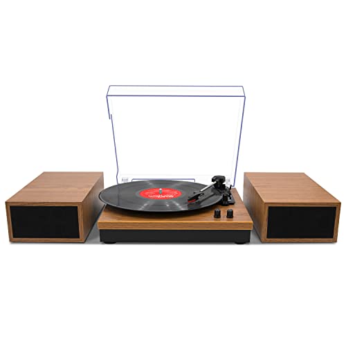 Lecteur de Disque Vinyle Bluetooth avec Haut-parleurs externes puissants, Platine en Bois nostalgique pour Enregistrement de 33 à 45 à 78 TR/Min avec Compteur de Poids réglable, (Jaune) - Les Beatles, Paul McCartney, John Lennon, RIngo Starr, George Harrison Lecteur de Disque Vinyle Bluetooth avec Haut-parleurs externes puissants, Platine en Bois nostalgique pour Enregistrement de 33 à 45 à 78 TR/Min avec Compteur de Poids réglable, (Jaune)
