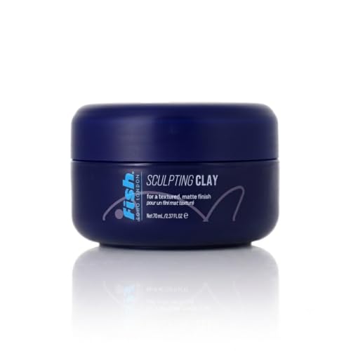 Image of FISH Original Fish Sculpting Hair Clay, Mens Hair Styling Product Suitable for Short & Medium Length Hair. Stylist & Barber Used, Medium hold, Matt Finish, 70ml